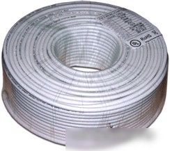 Кабель коаксиальный Lanmaster TWT-RG6U-CS48/1-WH RG-6/U FTP 75Om PVC внутренний 100м белый