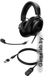 Наушники с микрофоном HyperX Cloud III черный 1.2м мониторные оголовье (727A8AA)