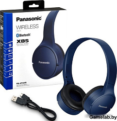 Гарнитура накладные Panasonic RB-HF420BGEA синий беспроводные bluetooth оголовье