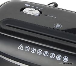 Шредер ГЕЛЕОС УД14-5, (DIN P-5), фрагмент 1,9х12мм, 5-6 лист (70г/м2), скобы, 14 литров