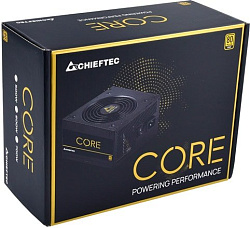 Блок питания Chieftec Core BBS-600S-Bulk (ATX 2.3, 600W, 80 PLUS GOLD, Active PFC, 120mm fan) OEM