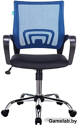 Кресло Бюрократ CH-695NSL синий TW-05 сиденье черный TW-11 крестовина металл хром
