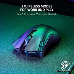 Мышь Razer DeathAdder V2 X HyperSpeed черный оптическая (14000dpi) беспроводная BT/Radio USB (6but)