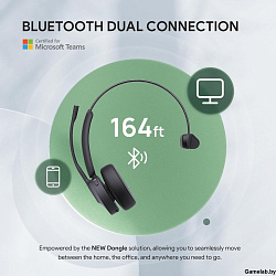 Гарнитура беспроводная Yealink BH70 Mono UC USB-A Беспроводная Bluetooth, HD звук, шумоподав.(BH70 M