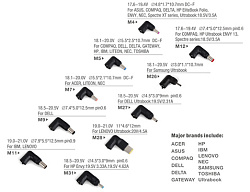 Блок питания для ноутбуков Power/Universal Laptop Adapter/Plastic/EnerG Bar 90W/Black/EU