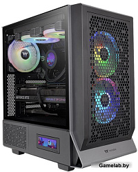 Корпус Thermaltake Ceres 300 TG ARGB черный без БП ATX 3x140mm 2xUSB3.0 1xUSB3.1 audio bott PSU