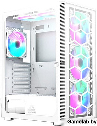 Корпус Montech X3 Glass белый без БП ATX 3x140mm 2xUSB2.0 1xUSB3.0 audio bott PSU