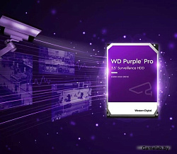 Жесткий диск WD Original SATA-III 18Tb WD181PURP Video Purple Pro (7200rpm) 512Mb 3.5"
