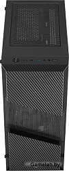 Корпус Aerocool Menace Saturn FRGB-G-BK-v1 черный без БП ATX 4x120mm 2xUSB2.0 1xUSB3.0 audio bott PS