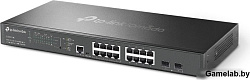 Коммутатор TP-Link SG3218XP-M2 (L2+) 16x2.5Гбит/с 2xКомбо(10GBase-T/SFP+) 2SFP+ 8PoE+ 240W управляем
