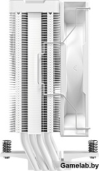 Кулер DEEPCOOL AG400 DIGITAL WH ARGB LGA1700/1200/115X/AM5/AM4 (9шт/кор, TDP 220W, PWM, ARGB Fan 120