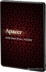 Apacer SSD PANTHER AS350X 128Gb SATA 2.5" 7mm, R560/W540 Mb/s, IOPS 80K, MTBF 1,5M, 3D NAND, Retail 