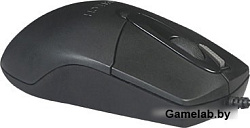 Мышь A4 OP-730D черный оптическая (1000dpi) USB (4but)