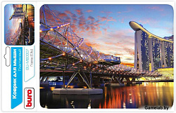 Коврик для мыши Buro BU-M80007 рисунок/город