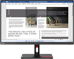 Монитор Lenovo 27" ThinkVision S27i-30 черный IPS LED 4ms 16:9 HDMI матовая 1300:1 300cd 178гр/178гр