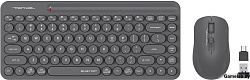 Клавиатура + мышь A4Tech Fstyler FG3200 Air2 клав:серый мышь:серый USB беспроводная slim Multimedia