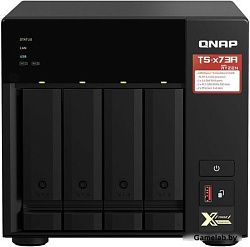 Сетевое хранилище NAS Qnap TS-473A-8G 4-bay настольный Ryzen V1500B