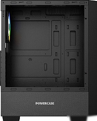Корпус Powercase Mistral AY4B ARGB, Tempered Glass, 4x 120mm ARGB Fans, чёрный, ATX  (CMAYB-A4)