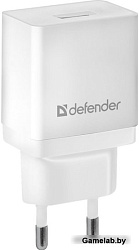 Сетевой адаптер Defender EPA-10 белый, 1хUSB, 5V/2.1А, пакет
