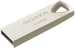 Флеш накопитель 64GB ADATA UV210, USB 2.0, Металлич. Серебро