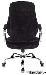 Кресло руководителя Бюрократ T-9950SL Fabric черный Light-20 крестов. металл хром