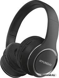 Гарнитура накладные Hyundai H-HP103 черный беспроводные bluetooth оголовье