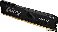 DDR 4 DIMM 128Gb PC25600, 3200Mhz, Kingston FURY Beast Black CL16 (Kit of 4) (KF432C16BBK4/128) (ret
