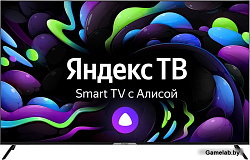 Телевизор LED Hyundai 65" H-LED65BU7003 Яндекс.ТВ Frameless черный Ultra HD 60Hz DVB-T DVB-T2 DVB-C 