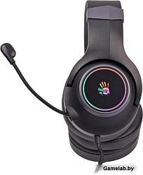 Наушники с микрофоном A4Tech Bloody G350 черный 2м мониторные USB оголовье (G350 USB/ BLACK)