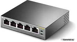 Коммутатор TP-LINK  TL-SG1005P 5-портовый гигабитный настольный коммутатор с 4 портами PoETL-SG1005P
