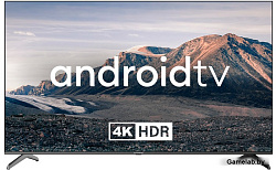 Телевизор LED Hyundai 75" H-LED75BU7006 Android TV Frameless черный 4K Ultra HD 60Hz DVB-T DVB-T2 DV