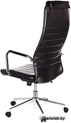 Кресло руководителя Бюрократ KB-9N/ECO черный искусственная кожа с подголов. крестовина металл хром