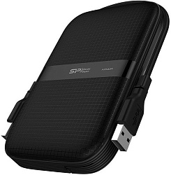 Внешний жесткий диск 2TB Silicon Power  Armor A60, 2.5", USB 3.2, Черный