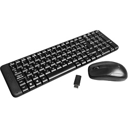 Клавиатура + мышь Logitech Wireless Combo MK220 USB 920-003236