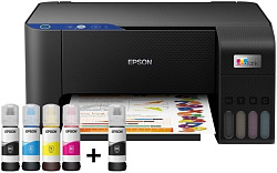 МФУ струйный Epson EcoTank L3211 (A4, принтер/сканер/копир, 5760x1440dpi, 33чб/15цв. ppm, СНПЧ, USB)