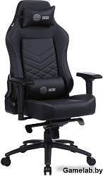 Кресло игровое Cactus CS-CHR-0112BL черный эко.кожа с подголов. крестов. сталь