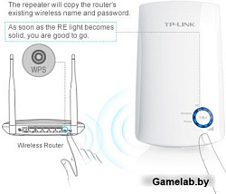 Повторитель беспроводного сигнала TP-Link TL-WA854RE Wi-Fi белый