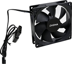 Вентилятор Digma DFAN-90 90x90x25mm 3-pin 4-pin (Molex)23dB 82gr Ret