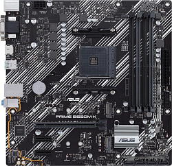 Материнская плата Asus PRIME B550M-K Soc-AM4 AMD B550 4xDDR4 mATX AC`97 8ch(7.1) GbLAN RAID+VGA+DVI+