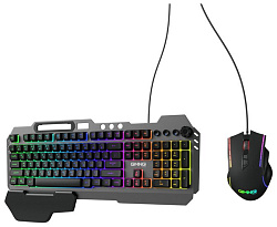 Клавиатура + мышь GMNG 700GMK клав:черный мышь:черный USB Multimedia LED (1533156)