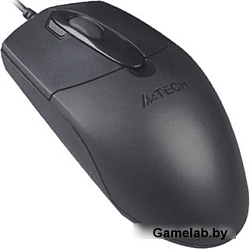 Мышь A4 OP-730D черный оптическая (1000dpi) USB (4but)