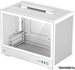 Корпус Deepcool CH160 белый без БП miniITX 7x120mm 1xUSB3.0 audio bott PSU