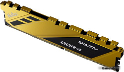 Модуль памяти DDR4 Netac Shadow 16GB 3200MHz CL16 1.35V / NTSDD4P32SP-16Y / Yellow / with radiator
