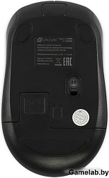Мышь Оклик 310MW черный/синий оптическая (3200dpi) беспроводная USB для ноутбука (4but)