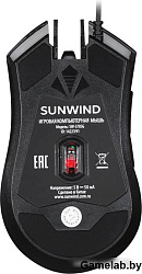 Мышь SunWind SW-M705G черный оптическая (3600dpi) USB для ноутбука (6but)