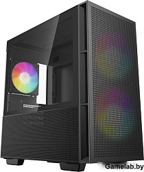 Корпус MiniTower Deepcool CH360 black (mATX, без БП, ARGB, USB3.2 Type-A + USB3.2 Type-C) (R-CH360-B