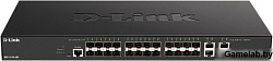 Коммутатор DXS-1210-28S/A1A Настраиваемый коммутатор Smart уровня 2+ с 10GBase-X SFP B 4 портами 10G