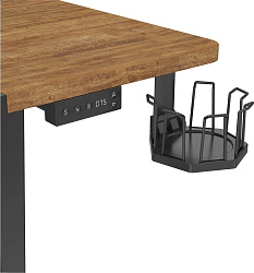 Стол для компьютера Cactus подъёмный столешница МДФ черный дуб антик каркас черный (CS-EDL-BAWD)