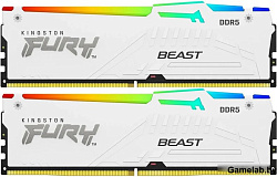 Память DDR5 2x32GB 5200MHz Kingston KF552C40BWAK2-64 Fury Beast RGB RTL Gaming PC5-41600 CL40 DIMM 2