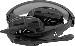 Наушники с микрофоном Оклик HS-L355G черный 1.8м мониторные оголовье (1939807)